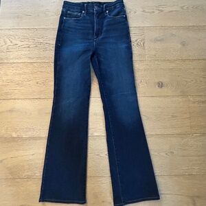 Good American- Good Leg Flare Jeans-- Size 30/10-US- Dark Denim
